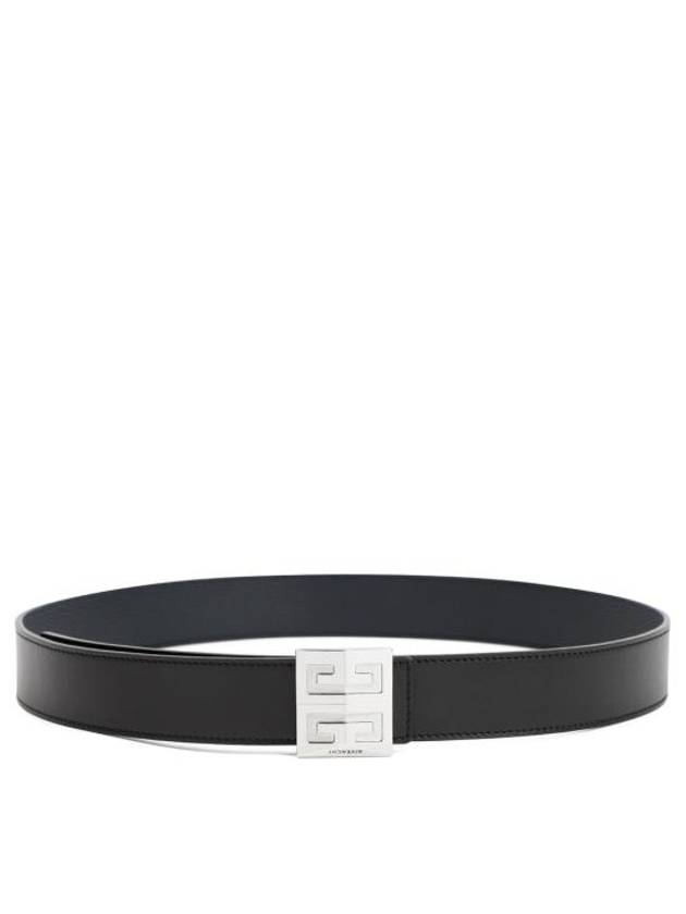 Men's 4G Logo Grain Leather Reversible Belt Black - GIVENCHY - BALAAN 4