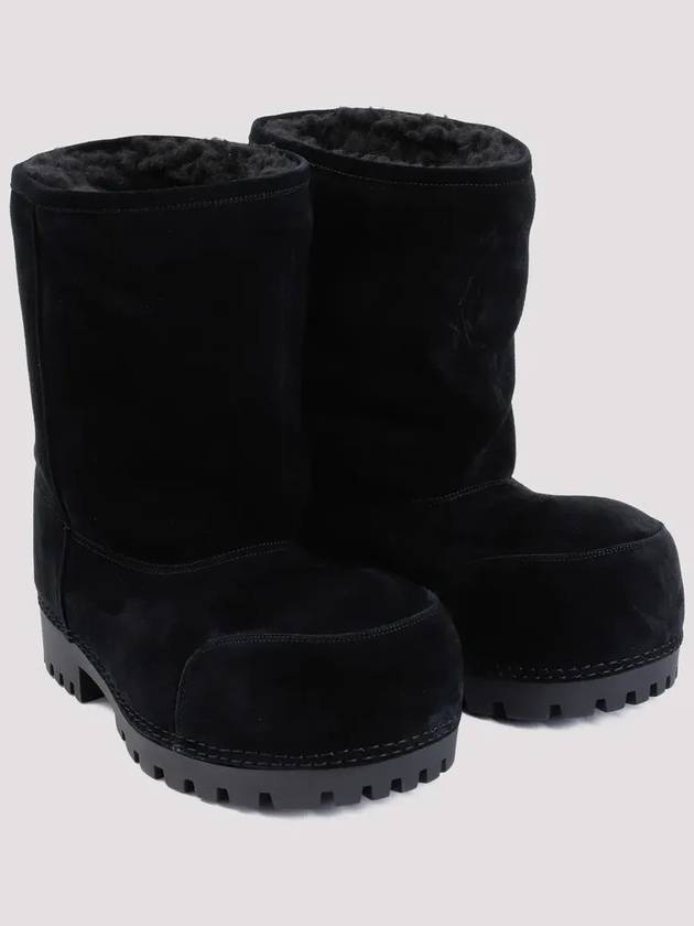 Alaska Fur Low Winter Boots Black - BALENCIAGA - BALAAN 3