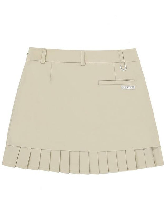 23SSK010W Woven Skirt Beige - CHUCUCHU - BALAAN 2