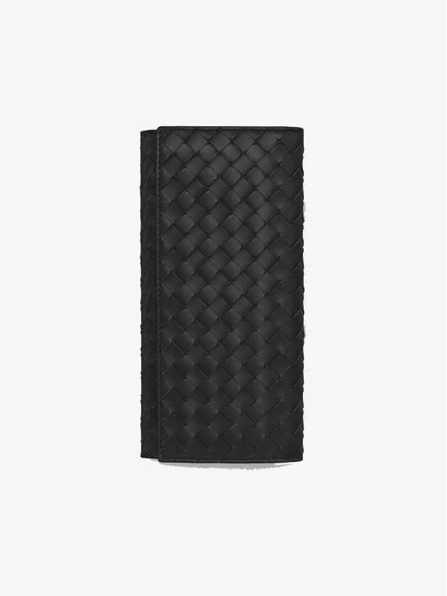 Intrecciato Continental Long Wallet Black - BOTTEGA VENETA - BALAAN 2