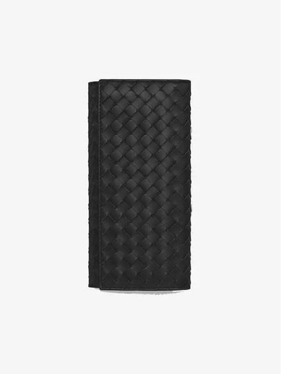 Intrecciato Continental Long Wallet Black - BOTTEGA VENETA - BALAAN 2