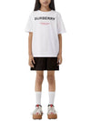 Kids Logo Print Short Sleeve T-Shirt White - BURBERRY - BALAAN 5