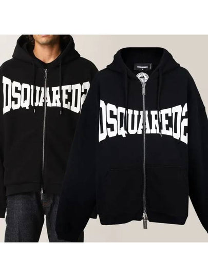 logo hood zip-up S71HG0109S25217 900 - DSQUARED2 - BALAAN 2