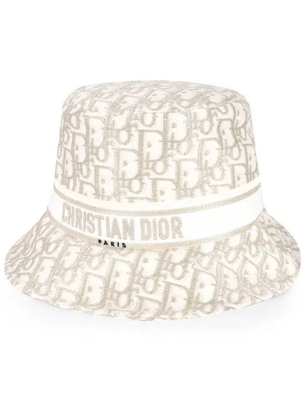 D-Bobby Oblique Small Brim Bucket Hat White - DIOR - BALAAN 2