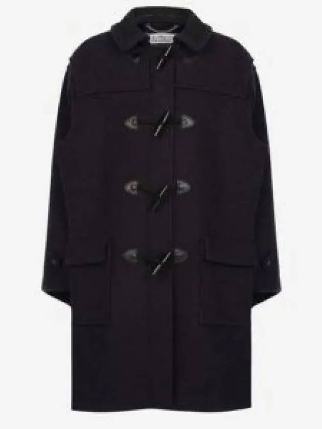 Wool Boxy Duffel Coat Blue - MAISON MARGIELA - BALAAN 2