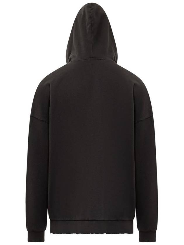 Monogram Popover Hoodie Black PMBB126E23FLE0011003 - PALM ANGELS - BALAAN 3