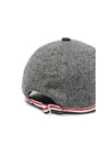 Striped Wool Ball Cap Grey - THOM BROWNE - BALAAN 3