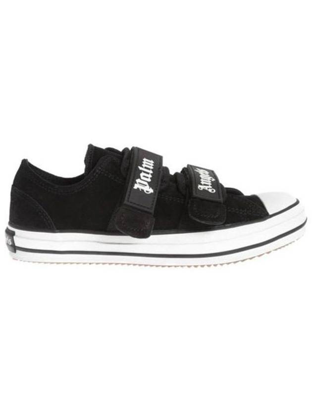 Velcro Vulcanzed Low Top Sneakers Black - PALM ANGELS - BALAAN 1