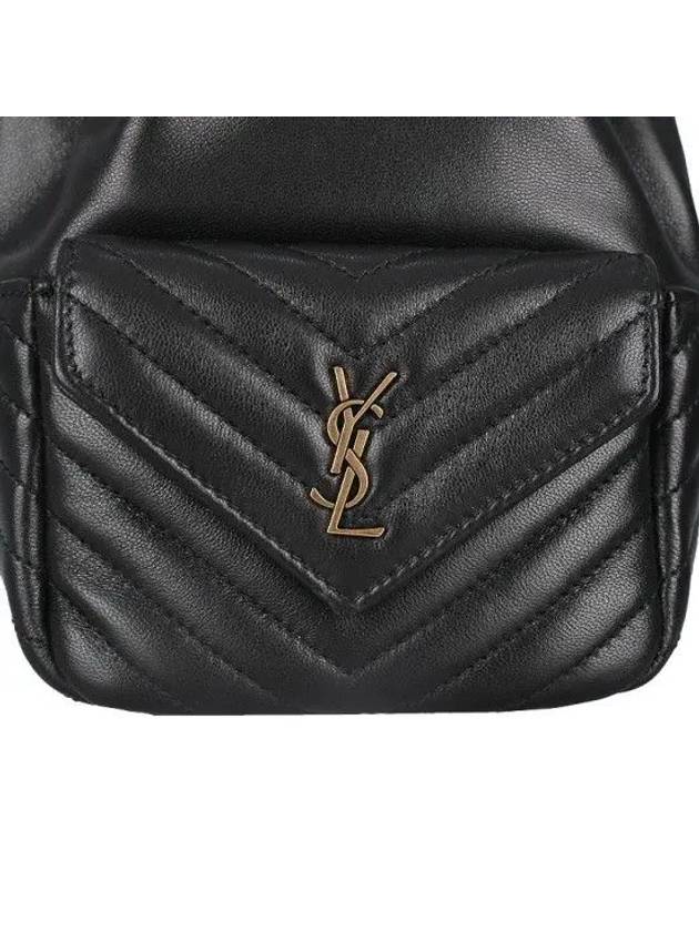 Joe Nano Mini Leather Bucket Bag Black - SAINT LAURENT - BALAAN 8