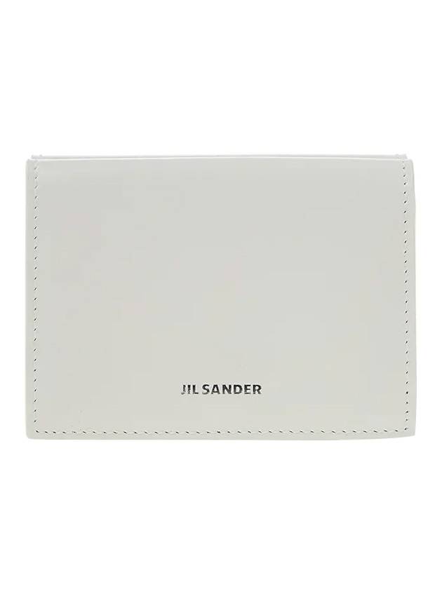 Logo Tri-Fold Bicycle Wallet White - JIL SANDER - BALAAN.