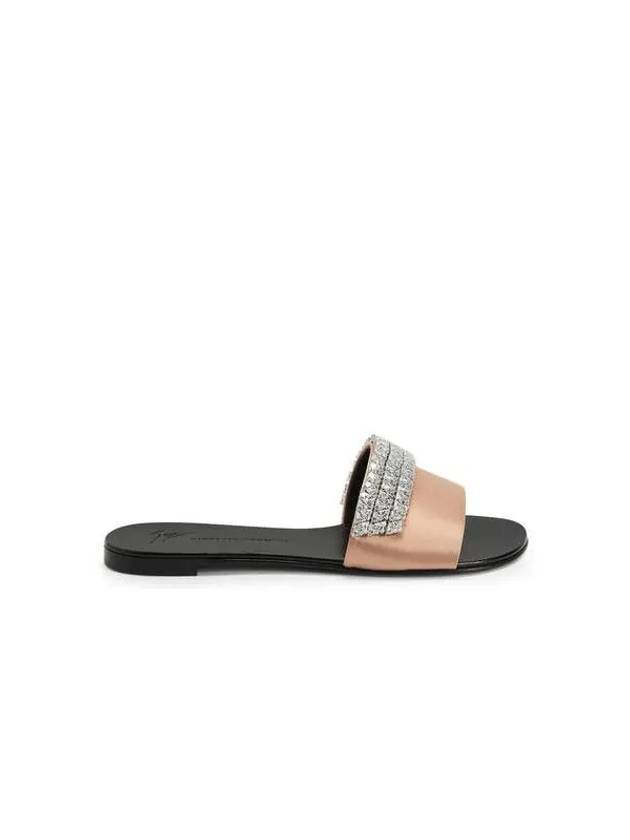 WOMEN ROLL SATIN SLIDE PINK - GIUSEPPE ZANOTTI - BALAAN 1