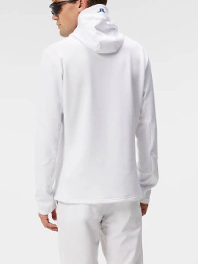 brushed hooded t-shirt aerial quarter hood GMJS10143 white - J.LINDEBERG - BALAAN 3