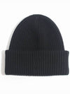 Wool Cashmere Beanie Black - MONCLER - BALAAN 3