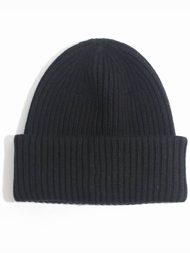 Wool Cashmere Beanie Black - MONCLER - BALAAN 3