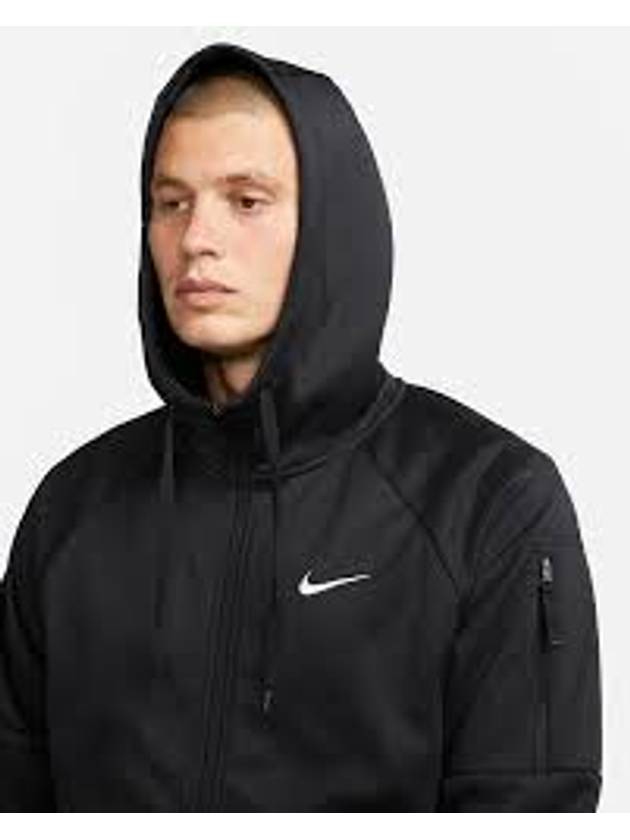 Full Zip-Up Fitness Hooded Jacket Black - NIKE - BALAAN 6