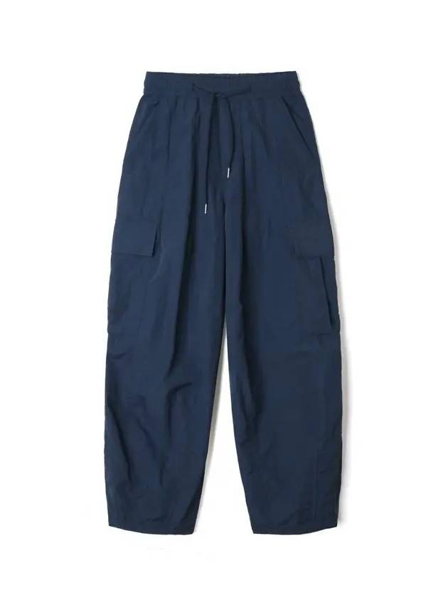 Tasran Cut Detail Cargo Parachute Wide Pants Navy - INDUST - BALAAN 2