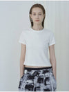 Functional Crop Short Sleeves T-Shirt White - IMIRK - BALAAN 1