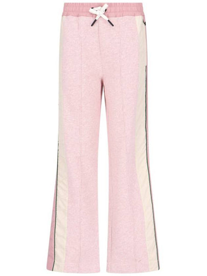 Grenoble Fleece Track Pants Pink - MONCLER - BALAAN 2