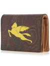 Paisley Pegasus Half Wallet Brown - ETRO - BALAAN 3