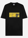 Graphic Printing Short Sleeve T-Shirt Black - CP COMPANY - BALAAN 2