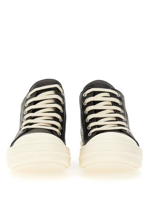 Rick Owens Leather Sneaker - RICK OWENS - BALAAN 4