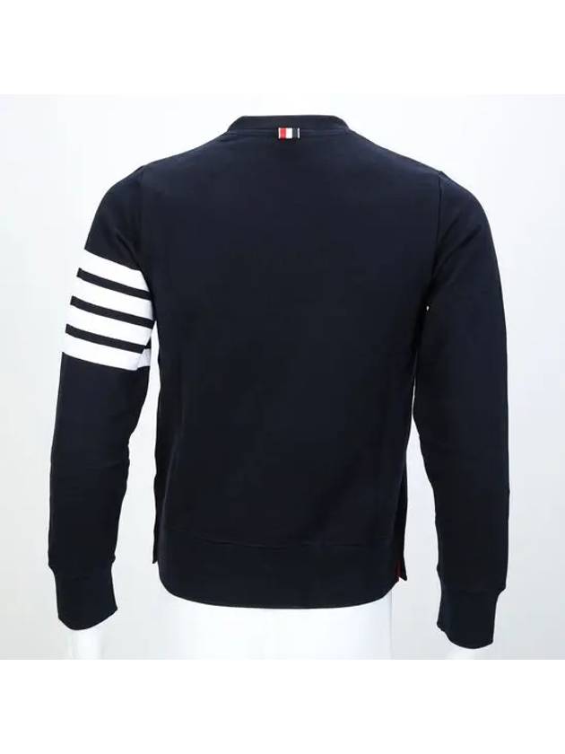 4 Bar Loopback Jersey Sweatshirt Navy - THOM BROWNE - BALAAN 4