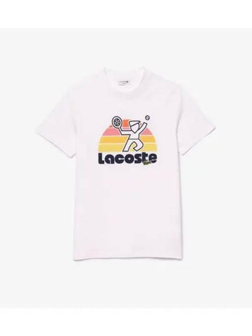 Men s SUMMER Pack Graphic T Shirt White - LACOSTE - BALAAN 1