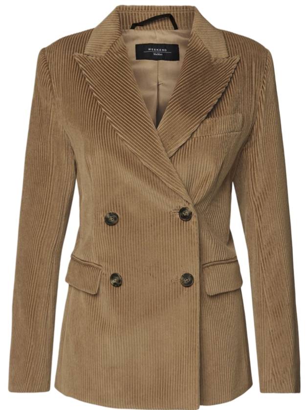 Katanga Cotton Velvet Jacket Camel - WEEKEND MAX MARA - BALAAN 1