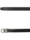 Gancini Reversible Adjustable Calfskin Leather Belt Black - SALVATORE FERRAGAMO - BALAAN 5