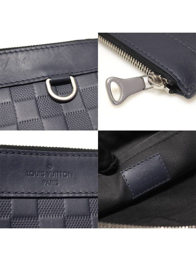 N60116 Navy Damier Infini Pochette Apollo GM Clutch - LOUIS VUITTON - BALAAN 7