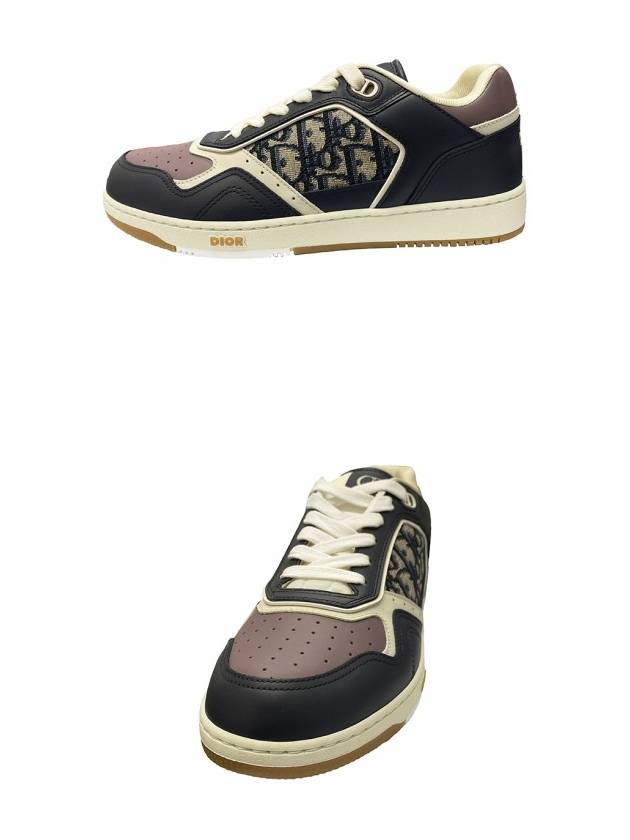 B27 Smooth Calfskin Low Top Sneakers Beige Black - DIOR - BALAAN 5