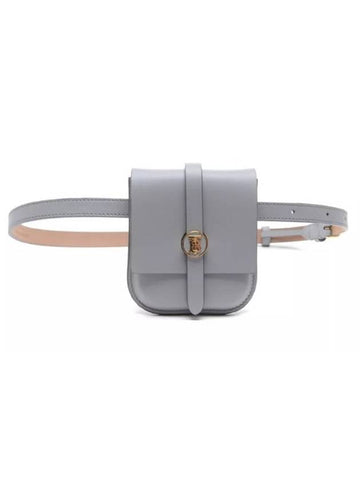 Grainy Clutch Belt Bag Grey - BURBERRY - BALAAN 1