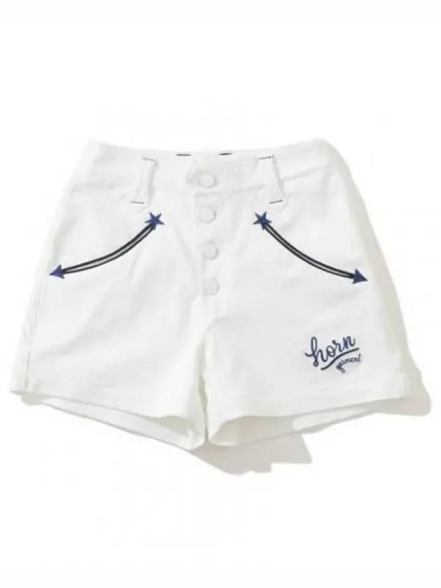 Golf wear women s shorts HCW 2A AT03 white - HORN GARMENT - BALAAN 1