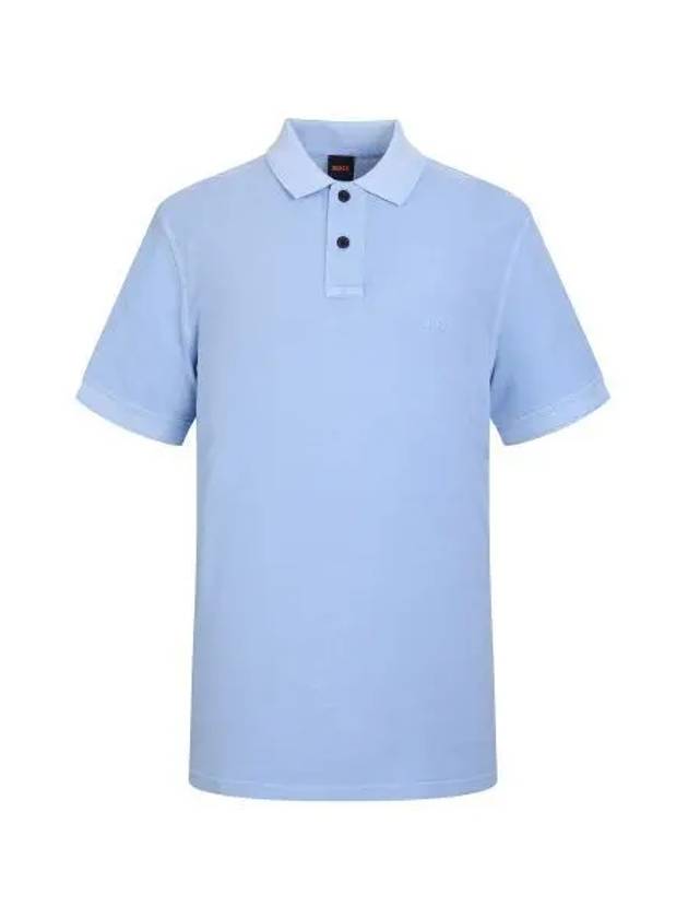 Washed cotton polo shirt regular fit 50507813 460 - BOSS - BALAAN 1