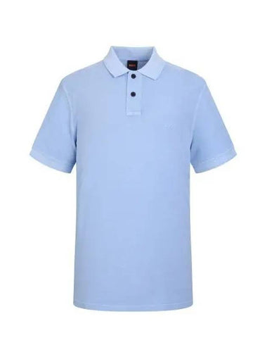 Washed cotton polo shirt regular fit 50507813 460 - BOSS - BALAAN 1