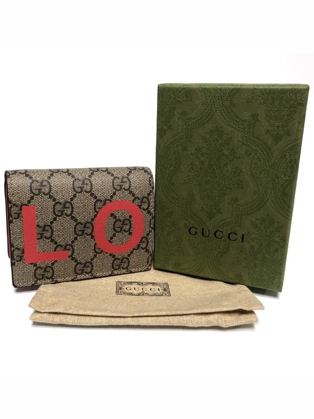 Supreme Women's Love Half Wallet Beige - GUCCI - BALAAN 6