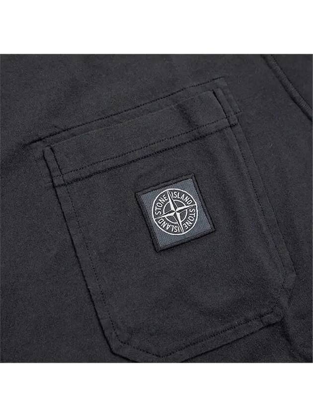 Fissato Treatment Organic Cotton Short Sleeve T-Shirt Black - STONE ISLAND - BALAAN 5