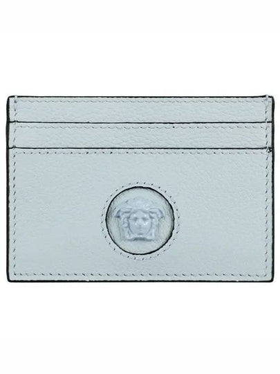 Medusa Leather Card Wallet Light Blue - VERSACE - BALAAN 2