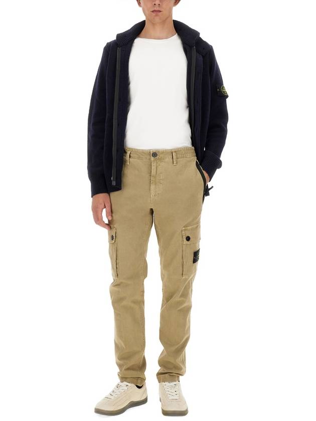 Compass Badge Cargo Straight Pants Navy - STONE ISLAND - BALAAN 3