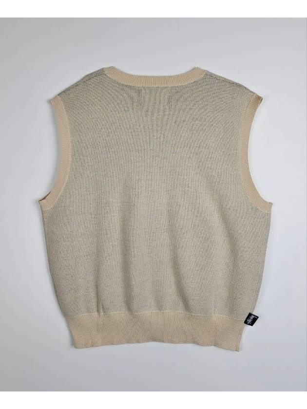 AU Australian Knit Vest ST1G0542 Cream WOMENS - STUSSY - BALAAN 2