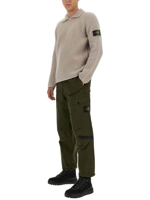 Compass Badge Virgin Wool Sweater 7915536D5 - STONE ISLAND - BALAAN 3