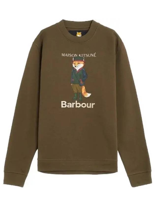 Logo Print Sweatshirt Green - BARBOUR - BALAAN 2