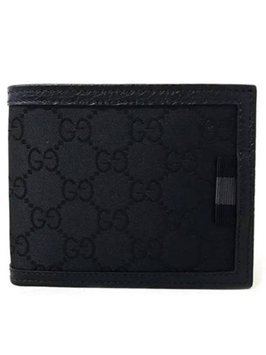 GG Supreme Canvas Half Wallet Black - GUCCI - BALAAN 1