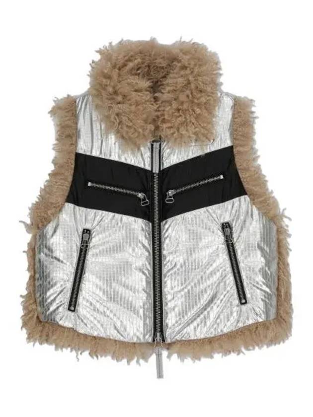 Epia foil effect vest silver padded - DIESEL - BALAAN 1