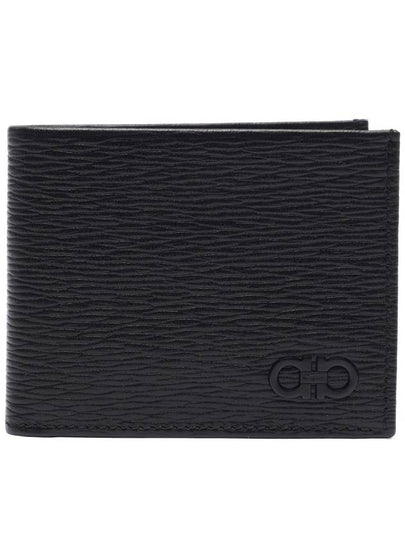 Gancini Half Wallet Black - SALVATORE FERRAGAMO - BALAAN 2