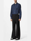 1AFRMJ Embroidered Long Sleeved Cotton Shirt - LOUIS VUITTON - BALAAN 3