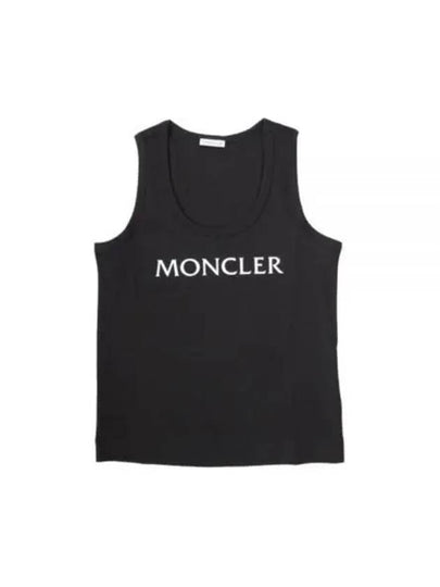 Logo Print Sleeveless Black - MONCLER - BALAAN 2