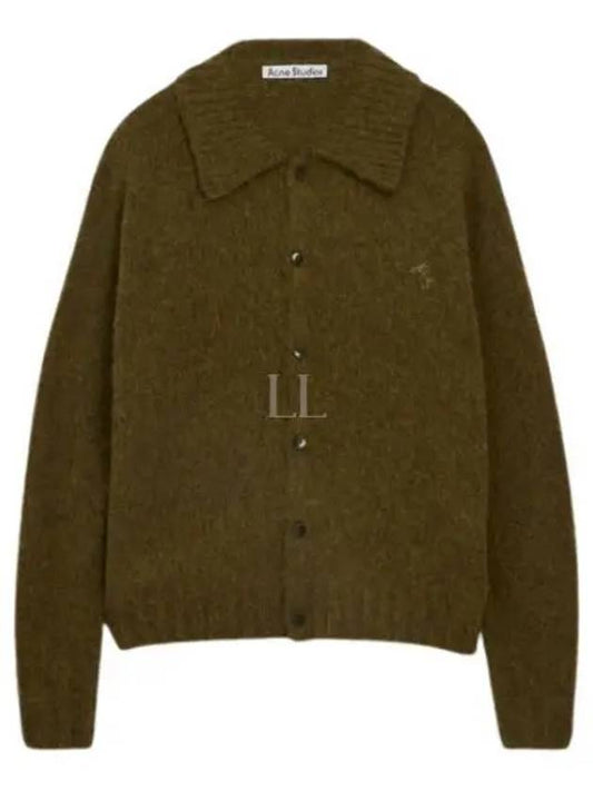 Wool Cardigan Dark Olive - ACNE STUDIOS - BALAAN 2