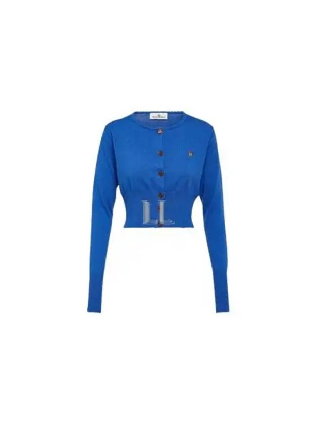 Bea Cropped Cardigan Blue - VIVIENNE WESTWOOD - BALAAN 2