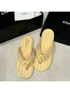 Slipper box crochet lambskin light yellow - CHANEL - BALAAN 2